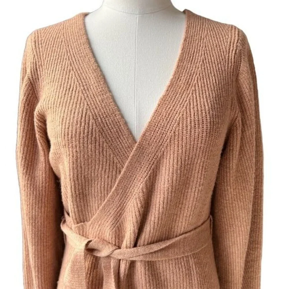 Free People Sienna Wrap Dress in Cocoa Size Small NWT